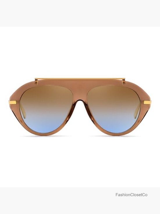 Retro Aviator Oversized Vintage Metal Sunglasses UV400 main image 6